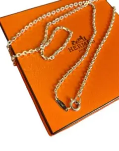 HERMES NECKLACE ROLL CHAIN 50cm