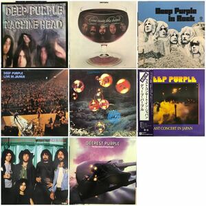 Deep Purple 8枚セット 状態の詳細あり。 In Rock、Machine Head、New, Live and Rare、Live In Japan,etc ディープ・パープル まとめて