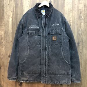 tu131s Carhartt カーハート ジャケット コットン 黒色 L ※中古 【津山店】