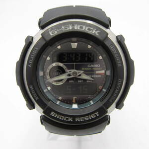 T1005☆CASIO G-SHOCK デジアナ G-300【3750】G-SPIKE Gスパイク G-300-3AJF ブラック×シルバー カシオ Gショック 中古【時計】