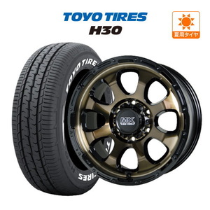 200系 ハイエース ホイール 4本 ホットスタッフ マッドクロス グレイス TOYO TOYO H30 195/80R15