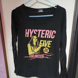 ヒステリックグラマー 長袖Tシャツ HYSTERIC GLAMOUR ブラック 古着