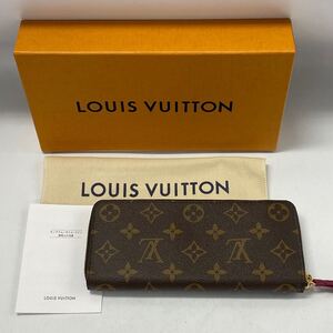 【1A32】 1円スタート LOUIS VUITTON / CA0211 ルイヴィトン モノグラム フューシャ ポルトフォイユ クレマンス 長財布 ウォレット