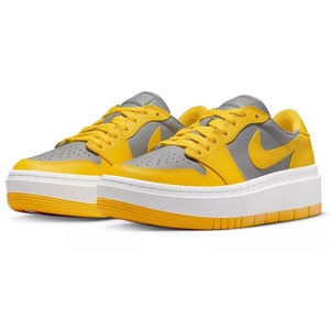 ☆NIKE WMNS AIR JORDAN 1 ELEBATE LOW 灰/黄 24.0cm ナイキ ウィメンズ エア ジョーダン 1 エレベート ロウ DH7004-017