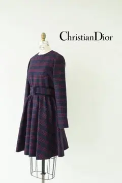 Christian Dior クリスチャン ディオール チェック ワンピース