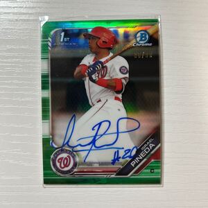 2019 Bowman Chrome Israel Pineda green refractor auto 99枚限定