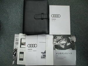 ☆YY18208 Audi アウディ A4 AVANT 8WCVN 取扱説明書 取説 2017年発行 メンテナンスノート 車検証レザーケース付 全国一律送料600円