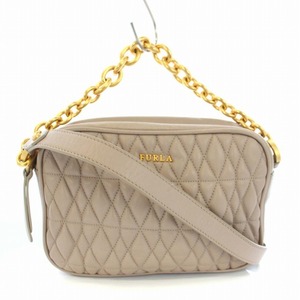 フルラ FURLA COMETA MINI CROSSBODY ショルダーバッグ ポシエット ハンドバッグ チェーン レザー ピンクベージュ /TK レディース