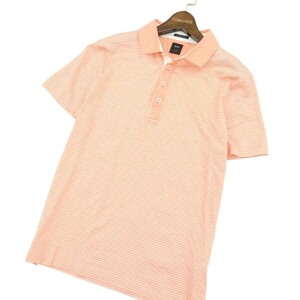 HUGO BOSS ヒューゴボス 春夏 イタリア製生地★ ボーダー 半袖 ポロシャツ Sz.S　メンズ　A4T06767_6#A