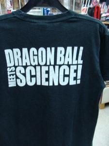 【使用感強め】ドラゴンボールで科学する 会場限定 カプセルコーポレーションTシャツ 黒 (S)【ネコポス可能】