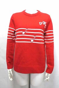 【中古】THE BAND SWEATER MARC JACOBS ザバンドセーター マークジェイコブス トップス セーター レッド クルーネック XS