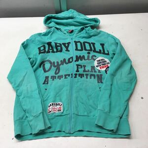 送料無料★BABYDOLL ベビードール★スウェットパーカー　ジップアップパーカー★大人　Lサイズ#40729sj67