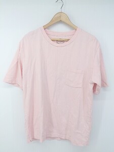 ◇ green label relaxing コットン100% ゆったり 半袖 Tシャツ カットソー サイズXL ピンク系 メンズ P