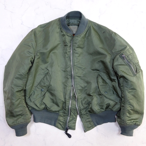 米国製 ALPHA INDUSTRIES MA-1 FLIGHT JACKET アルファ MA-1 フライトジャケット セージグリーン L