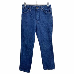 Wrangler カウボーイ ロングパンツ W35 ラングラー インディゴ コットン メキシコ製 古着卸 アメリカ仕入 2403-907