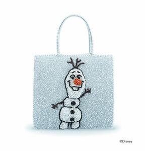 美品【アンテプリマ】ANTEPRIMA×ディズニーコラボ(アナと雪の女王) FROZEN OLAF/WIREBAG(フローズン オラフ/ワイヤーバッグ) ハンドバッグ