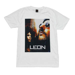  映画Tシャツ レオン LEON マチルダ ジャン・レノ ストリート系 デザインTシャツ おもしろTシャツ メンズ 半袖★tsr0544-wht-xl