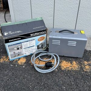 【通電確認済み】育良精機 IKURA ポータブルトランス PT-30T 変圧器 3kVA 三相 200V/100V 元箱付き 建築工具②