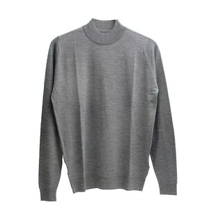 ジョンスメドレー JOHN SMEDLEY HARCOURT モックネック ニット HARCOURT-SILVER-M メンズ silver