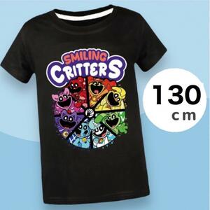 130 スマイリングクリッターズ　Tシャツ　黒　オールスター　ポピープレイタイム