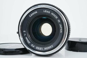 良品 Canon FD 35mm f2 銀枠 クロームノーズ 凹み 最大絞り16 〇 広角 単焦点 プライム マニュアル オールドレンズ