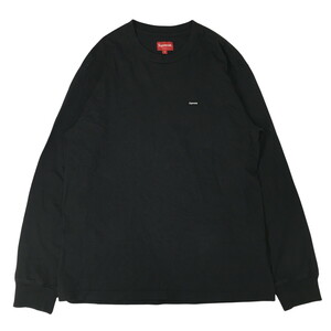 シュプリーム Supreme Small Box L/S Tee BLACK ロングTシャツ ロンT ロングスリーブ 黒 長袖 S