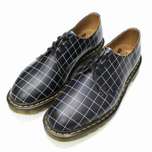 UNDERCOVER × Dr.Martens 22AW 3hole Shoes 1461 3ホールシューズ グリッドチェック 30ｃｍ ブラック