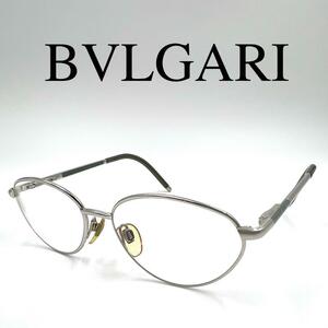 BVLGARI ブルガリ メガネ 度入り 204 409 フルリム シルバー