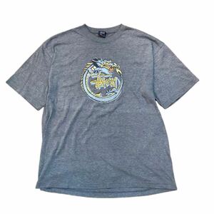 【激レア】ビンテージ OLD STUSSY ドラゴン Tee (M)オールド ステューシー ショーン ヴィンテージ 90s 紺タグ竜 龍 ドラゴン Tシャツ 