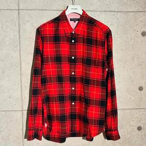 ONtheCORNER ITEM No.1688/COMMEdesGARCONS HOMME コムデギャルソンオム 製品洗い加工 タータンチェックシャツ 10aw size:L プリュス