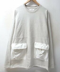 ◆TODAYFUL トゥデイフル ピグメント Boyfriend Pocket Pullover オーバーダイ ポケット付 クルーネック ロンT 長袖 Tシャツ F