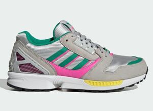 ADIDAS ORIGINALS ZX 8000 GREY TWO COURT GREEN SCREAMING PINK IG3076アディダス オリジナルスZX 8000 グレーツー コートグリーン29cm