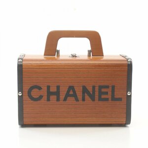 シャネル ココマーク ブランドオフ CHANEL レザー ハンドバッグ ウッド 中古 レディース