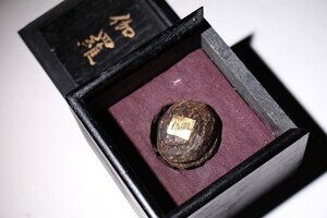 ☆百合☆沈香　玉　重量約33.4ｇ　（検）伽羅 香木 香道具 唐物 中国美術 古玩