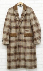 2J7844■SUNSEA 16A36 Check Coat PRIMALOFT サンシー プリマロフトチェックコート プリマロフト