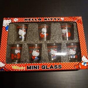 サンリオ ハローキティ HELLO KITTY ミニグラス 7個セット 箱入り MINI GLASS 7P 新品 