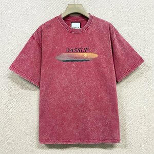 定番ヨーロッパ製※定価2万◆ブルガリア発※RISELIN 半袖Tシャツ コットン100％ ソフト 吸汗 ヴィンテージ加工 ストリート 夏 M/46サイズ