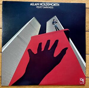 アラン・ホールズワース/ ベルベット・ダークネス　日本盤LP Allan Holdsworth/ Velvet Darkness 1976 年