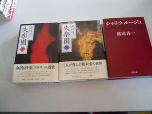 ●渡辺淳一3冊●シャトウルージュ●失楽園●上下巻完結●即決