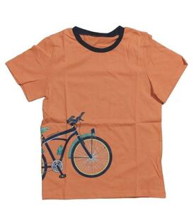 子供服 Tシャツ キッズ 男の子 女の子 半袖 カジュアル 自転車柄 130cm