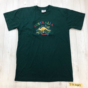 AUSTRALIA オーストラリア メンズ レディース メルボルン スーベニア 半袖Tシャツ 小さいサイズ XS 緑