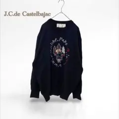 J.C. de Castelbajac】古着　ニット　ビンテージ　刺繍　イタリア