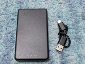 ◎0611u0927　エレコム モバイルバッテリー 5000mAh 12W Type-A×1 ブラック DE-C26-5000BK