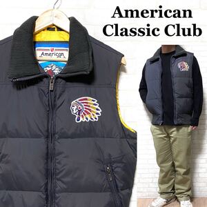 AMERICAN CLASSIC CLUB ダウンベスト ネイティブアメリカン