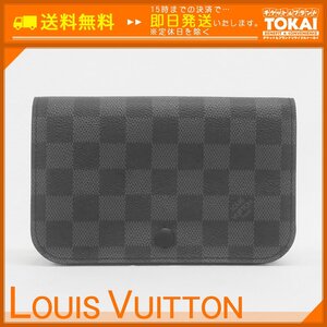 TH86■ [送料無料/中古美品] ルイヴィトン LOUIS VUITTON ダミエ・グラフィット サンチュール ポシェットオム M6837 ※ベルトなし