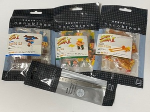 ストリートファイター STREET FIGHTER ナノブロック 3個 + 専用ピンセット　 展示未使用品