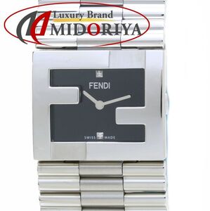 FENDI フェンディ マニア ブレスレット F100101003 2Pダイヤモンド ステンレススチール レディース /39691【中古】【腕時計】