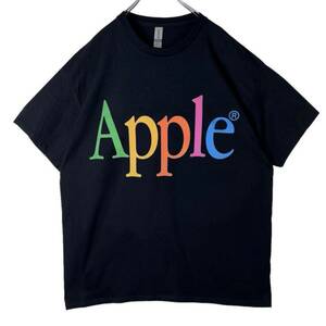 アップル セール Mac APPLE Tシャツ 企業 大判 デカロゴ 製 90s USA アメリカ 00s y2k 野村訓市 Marlboro 在原みゆ紀 柴田ひかり ブラック