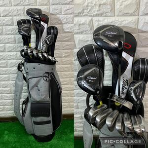 早い者勝ち☆1点限り☆Titleist☆タイトリスト VG3＆AP1アイアン等 男性用ゴルフクラブセット☆エピキュール製キャディバッグ付