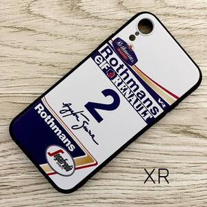 アイルトン・セナ マシン デザイン iPhone XR ケース F1 ウィリアムズ ルノー FW16 ロスマンズ カラー スマホ